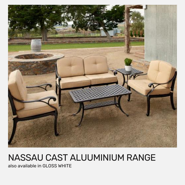 Nassau Cast Aluminium Lounge Setting FROM