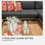 King Teak Lounge Setting