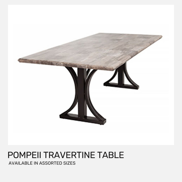 Pompeii Travertine Stone Table