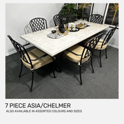 7pce Chelmer - Asia Grey Dining Setting