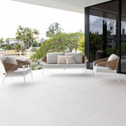 Celia 3-piece Lounge Setting White & Natural