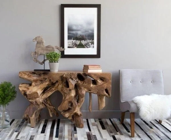 Root Wood Consoul Table 1500mm – The Springs Garden World