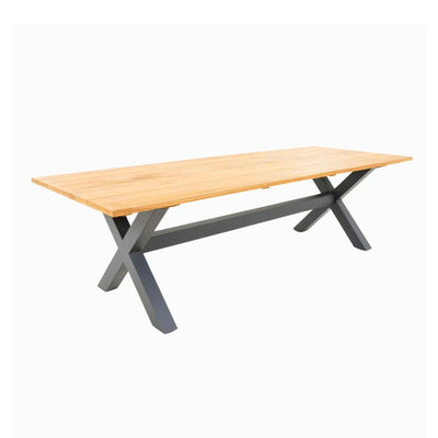 Bellona 2.1x1m Table Charcoal Frame