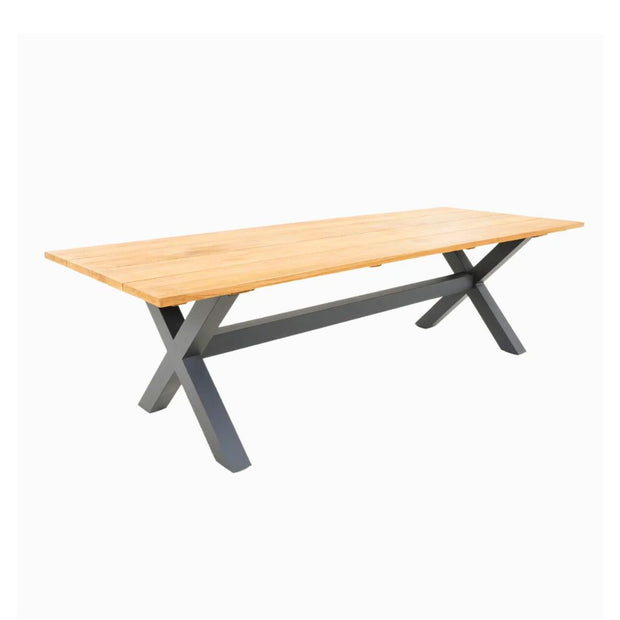 Bellona 2.1x1m Table Charcoal Frame