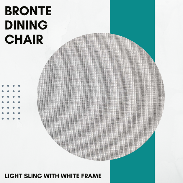 Bronte Chair with Teak Insert in White or Charcoal