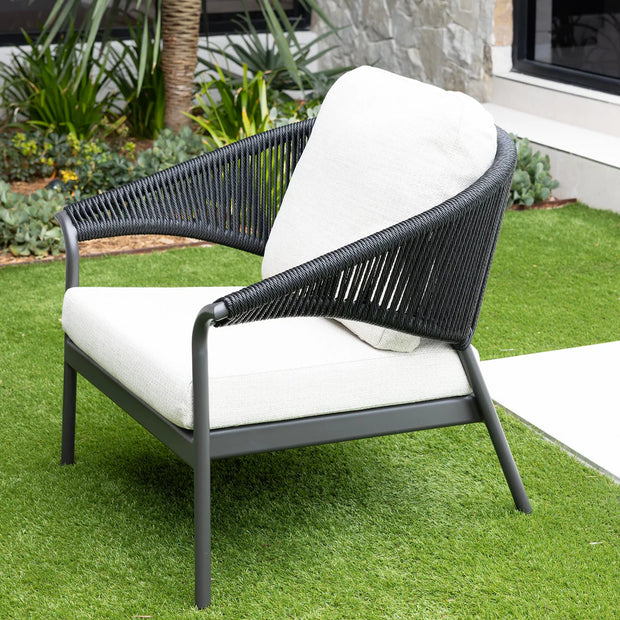 Celia 3-piece Lounge Setting Black & Charcoal
