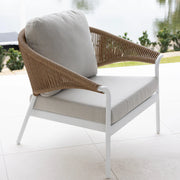 Celia 3-piece Lounge Setting White & Natural