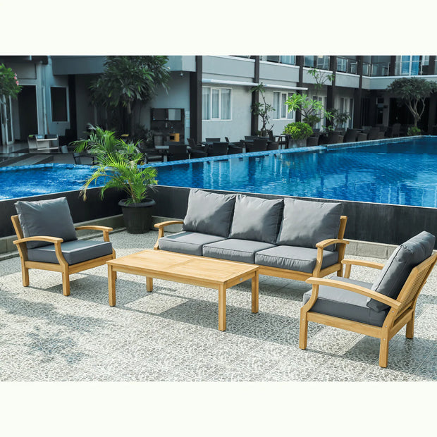 Lombok 4-piece Outdoor Lounge Setting 3seater