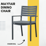 CHAIRS MAYFAIR GUNMETAL/ ALPHA GREY