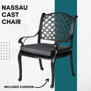 Nassau Cast Chair Black