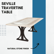Seville Travertine Stone Table
