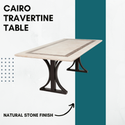 Cairo Travertine Stone Table