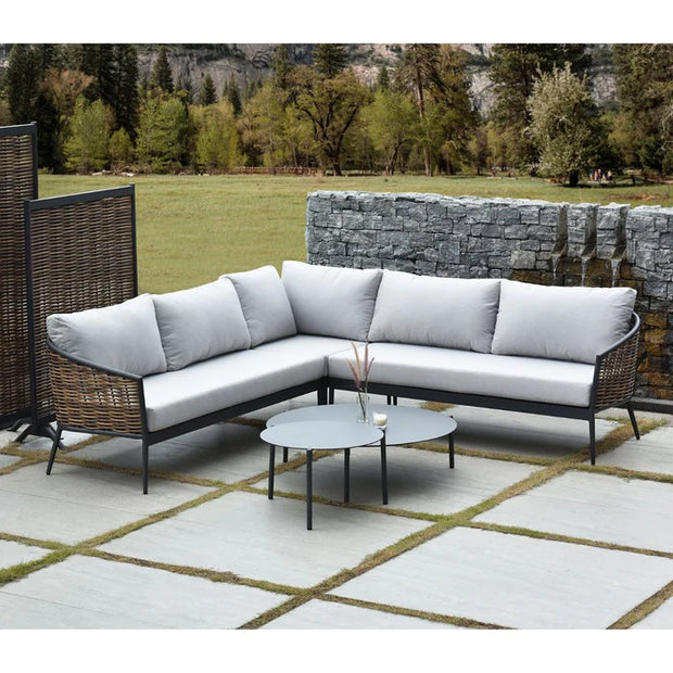 Artemis Wicker Corner Lounge ( no coffee table )