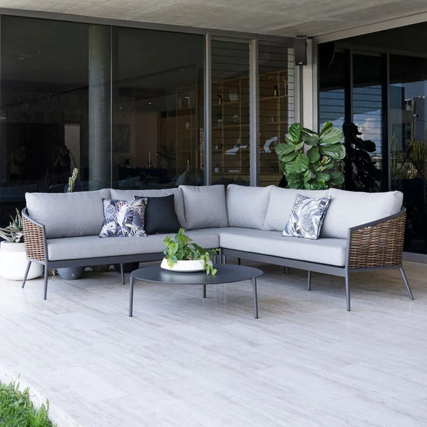 Artemis Wicker Corner Lounge ( no coffee table )