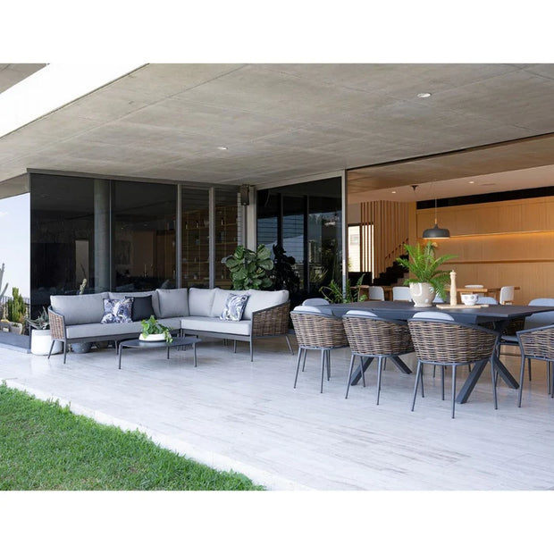 Artemis Wicker Corner Lounge ( no coffee table )