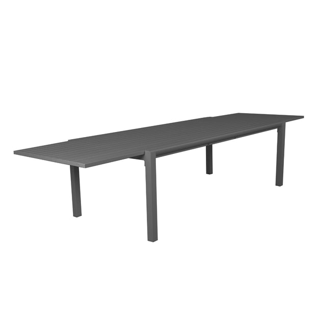 A durable extension table which can conveniently extend from 2.2 - 3. 4 meters
