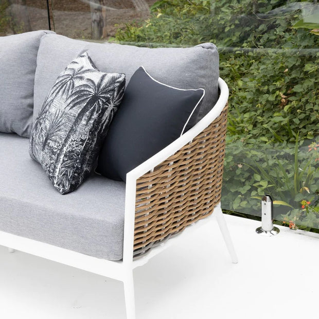 Artemis Wicker Corner Lounge ( no coffee table )