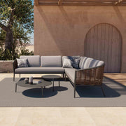 Artemis Wicker Corner Lounge ( no coffee table )