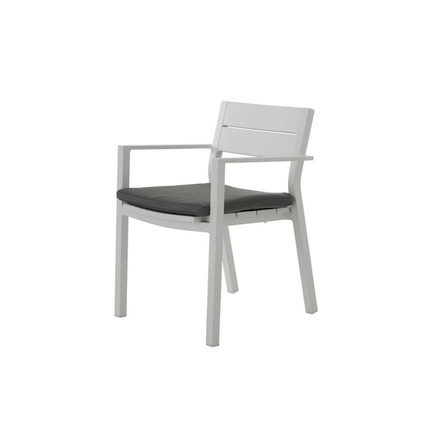 CHAIRS GLIDE WHITE/GREY