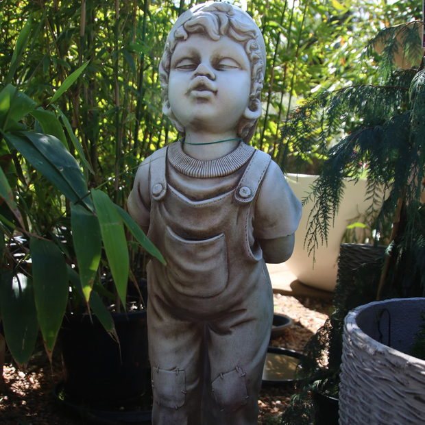 Boy Kissing Garden Statue