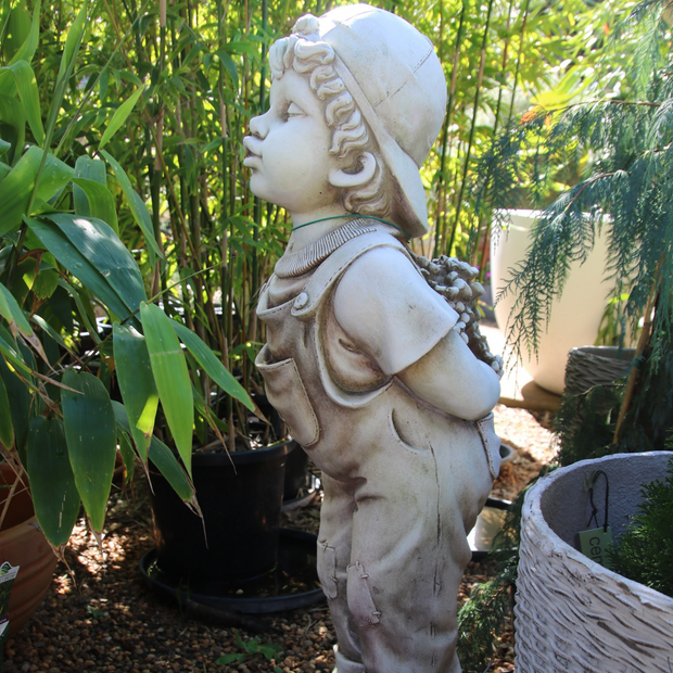 Boy Kissing Garden Statue