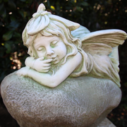 Leaning Fairy Garden Statue