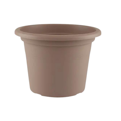 Cilindro Plastic Pot Taupe