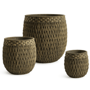 Seagrass Drum Pot