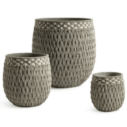 Seagrass Drum Pot